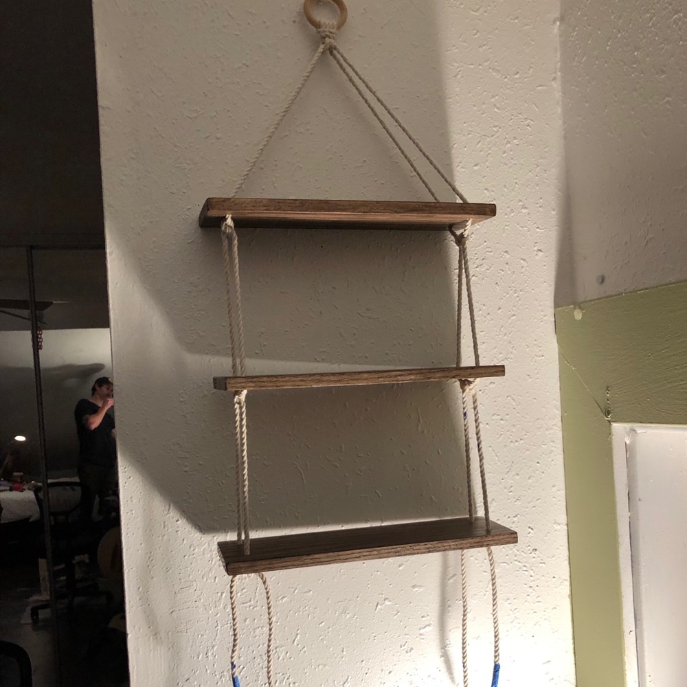 Handmade Wooden Plank Shelves